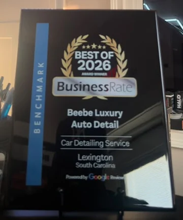 Best of 2026 award plaque, Car Detailing Service, Lexington SC